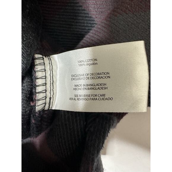 Orvis Mens Heavy Flannel Shirt Jacket Red Black Plaid Lumberjack Size Large - Picture 5 of 11